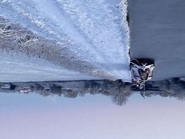 Frozen canal