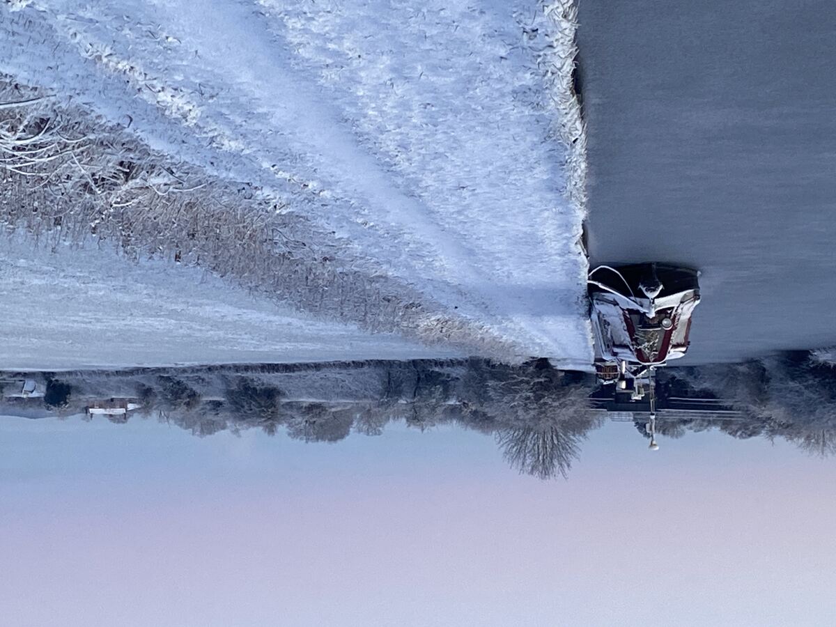Frozen canal